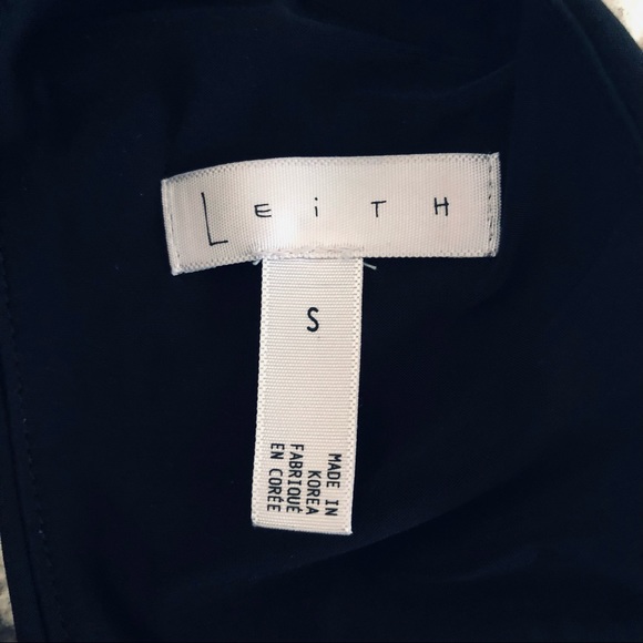 Leith Black Halter Neck Plunging Keyhole Bodysuit - Picture 5 of 6